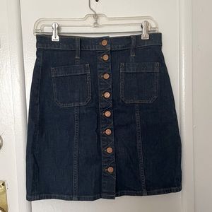 Madewell denim skirt